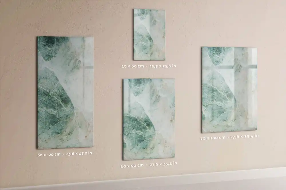 Tableau magnétique effaçable à décor pierre