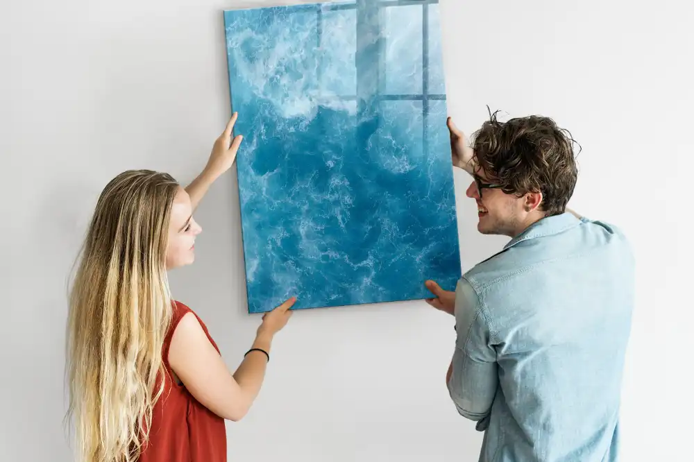 Tableau blanc magnétique effaçable à sec thème fonds marins