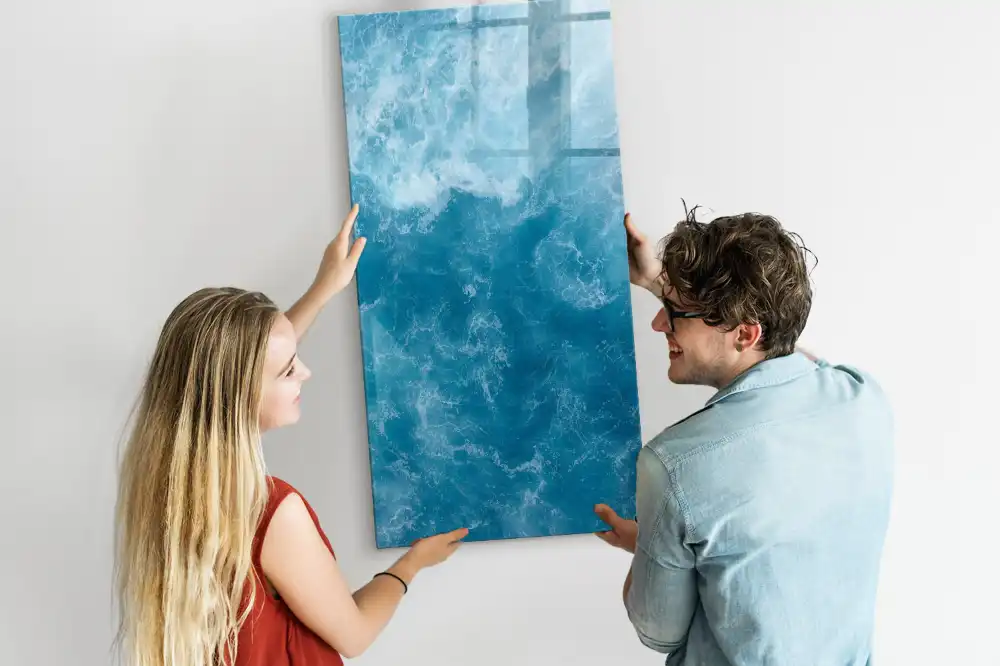 Tableau blanc magnétique effaçable à sec thème fonds marins