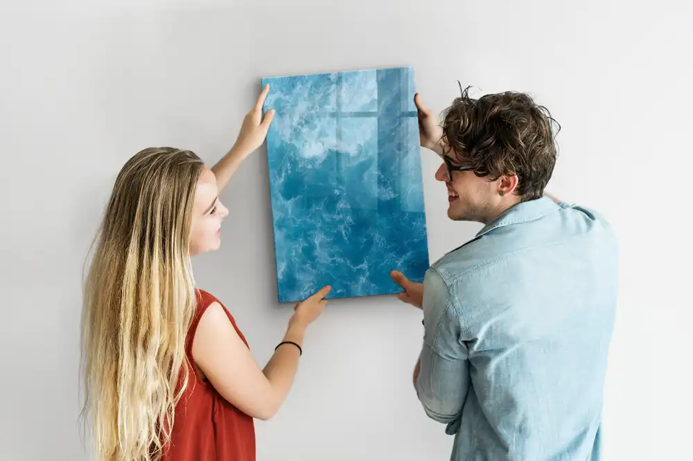 Tableau blanc magnétique effaçable à sec thème fonds marins