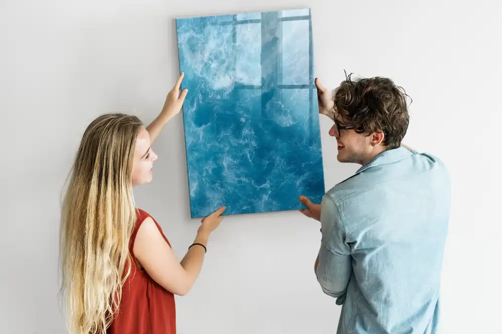 Tableau blanc magnétique effaçable à sec thème fonds marins