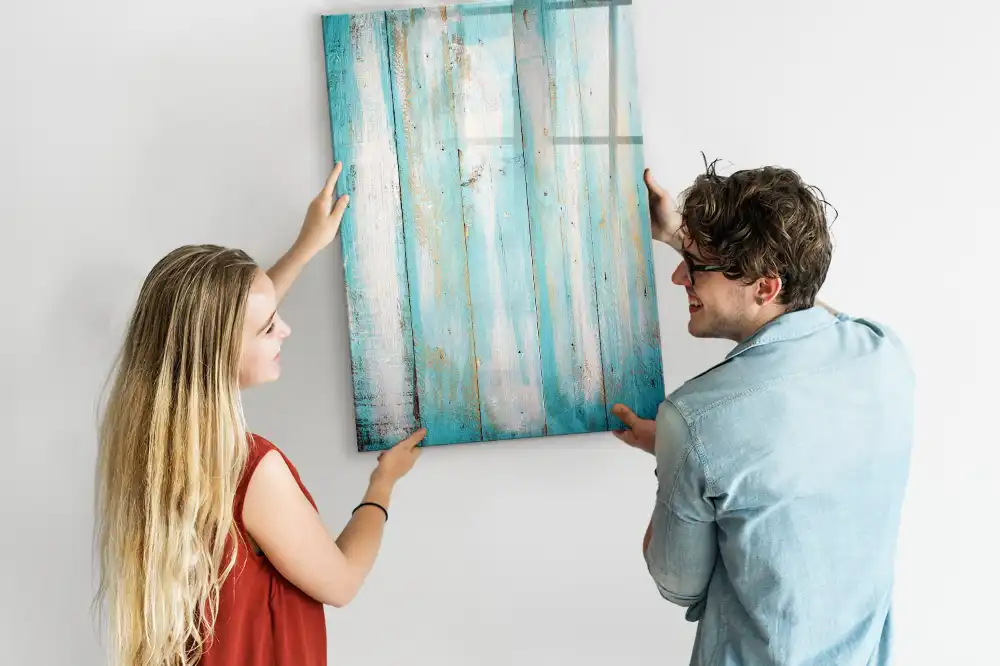 Tableau magnétique pour dessin en bois style rétro