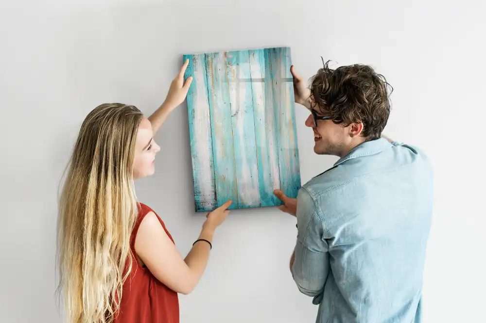 Tableau magnétique pour dessin en bois style rétro