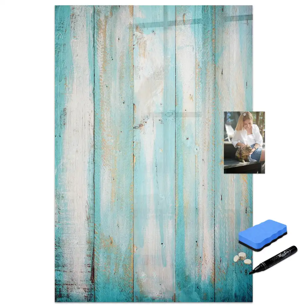 Tableau magnétique pour dessin en bois style rétro