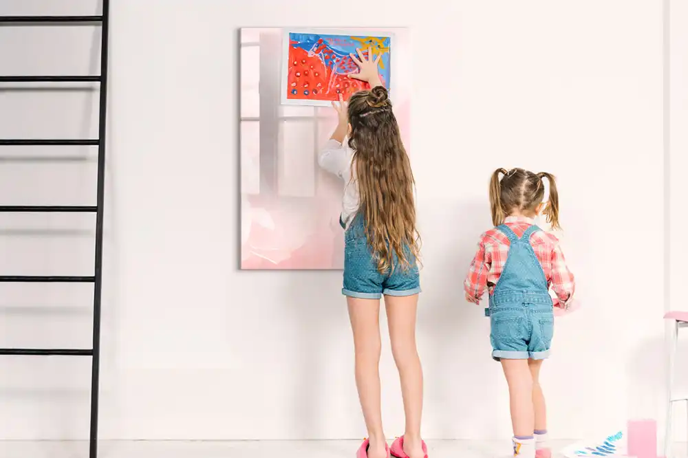 Tableau blanc magnétique effaçable à sec Roseraie