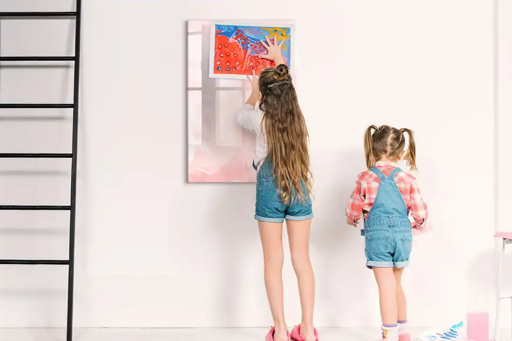 Tableau blanc magnétique effaçable à sec Roseraie
