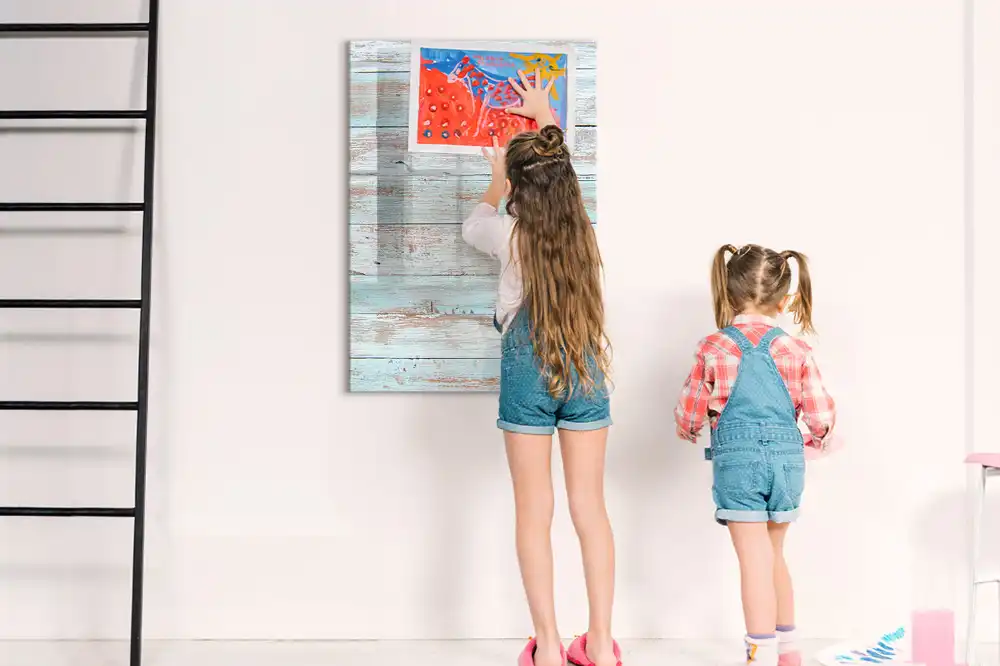 Tableau magnétique pour écriture aux couleurs pastel