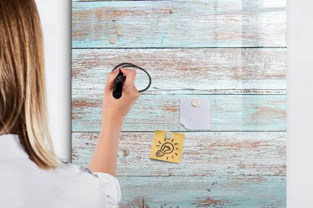 Tableau magnétique pour écriture aux couleurs pastel
