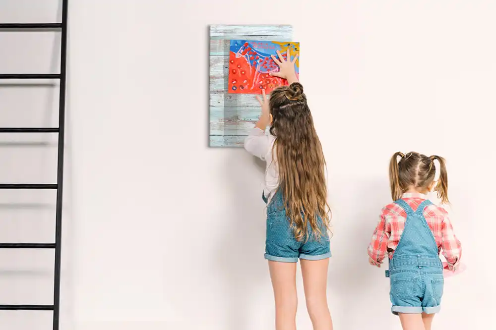 Tableau magnétique pour écriture aux couleurs pastel