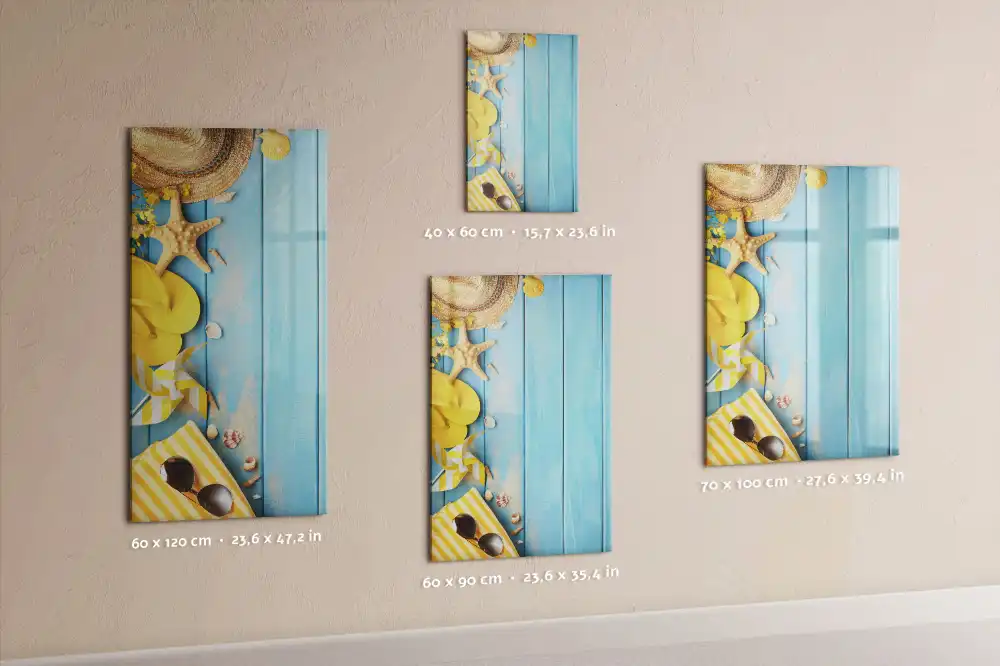 Tableau magnétique avec feutre et accessoires de plage