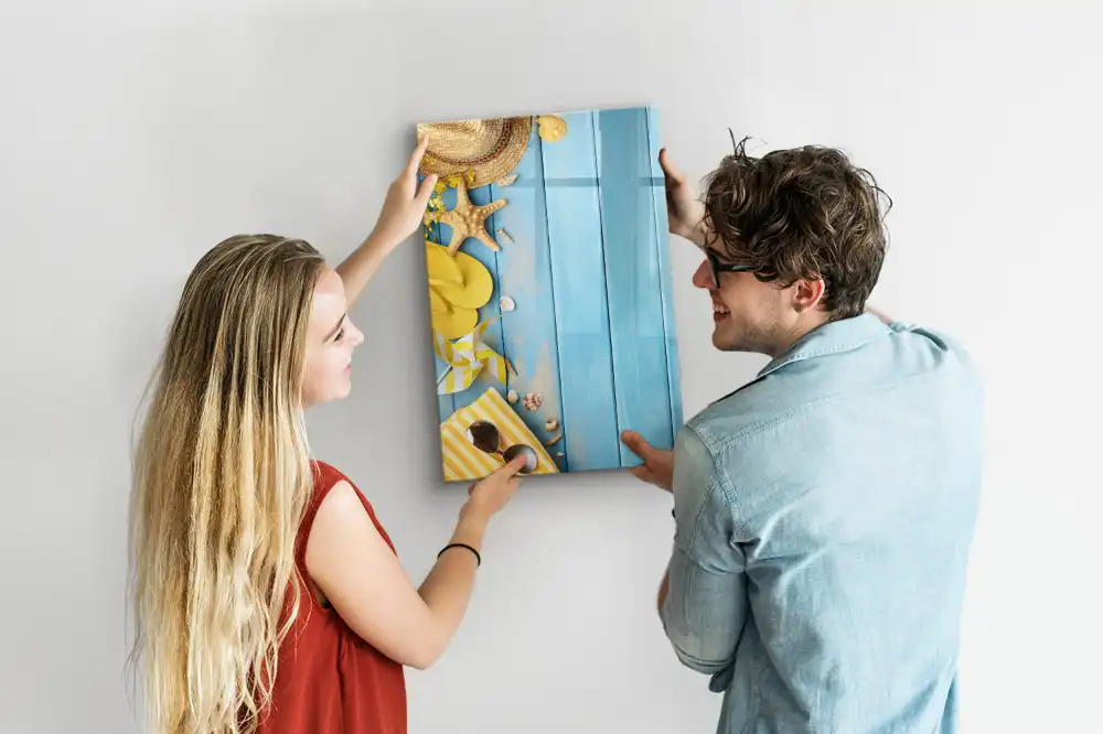 Tableau magnétique avec feutre et accessoires de plage