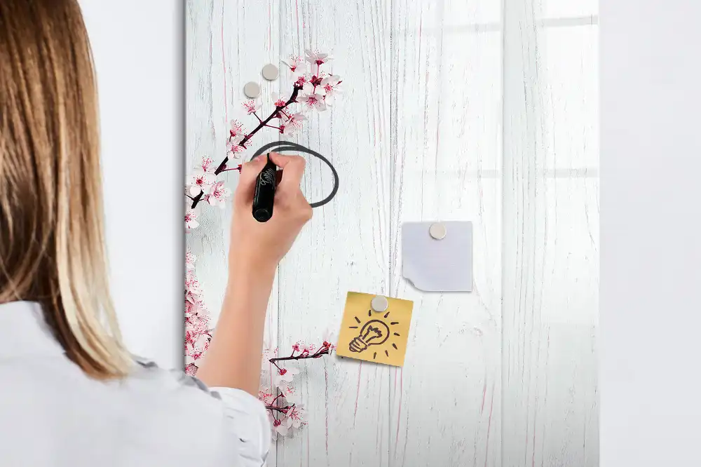 Tableau magnétique en bois pour dessin