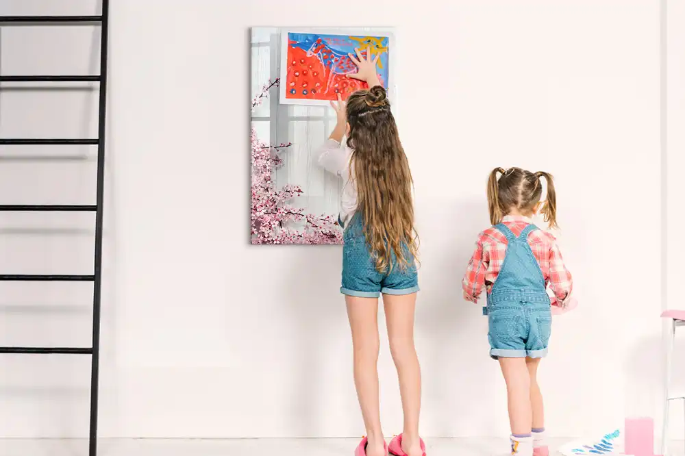 Tableau magnétique en bois pour dessin
