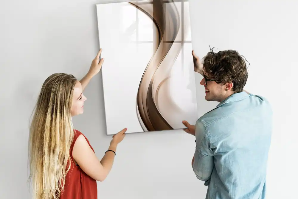 Tableau magnétique effaçable à motif ondulé