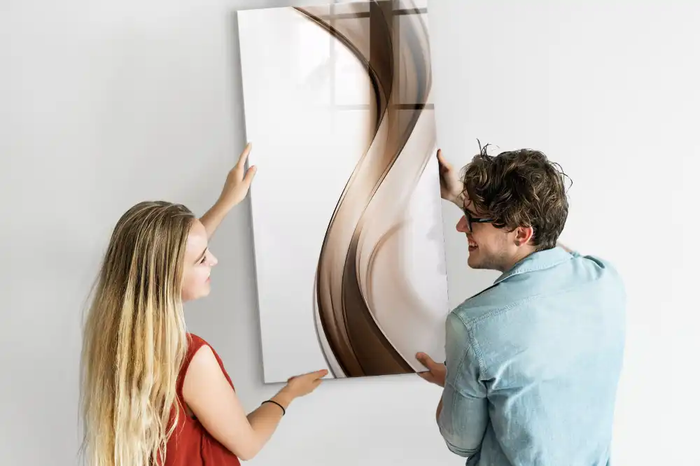 Tableau magnétique effaçable à motif ondulé