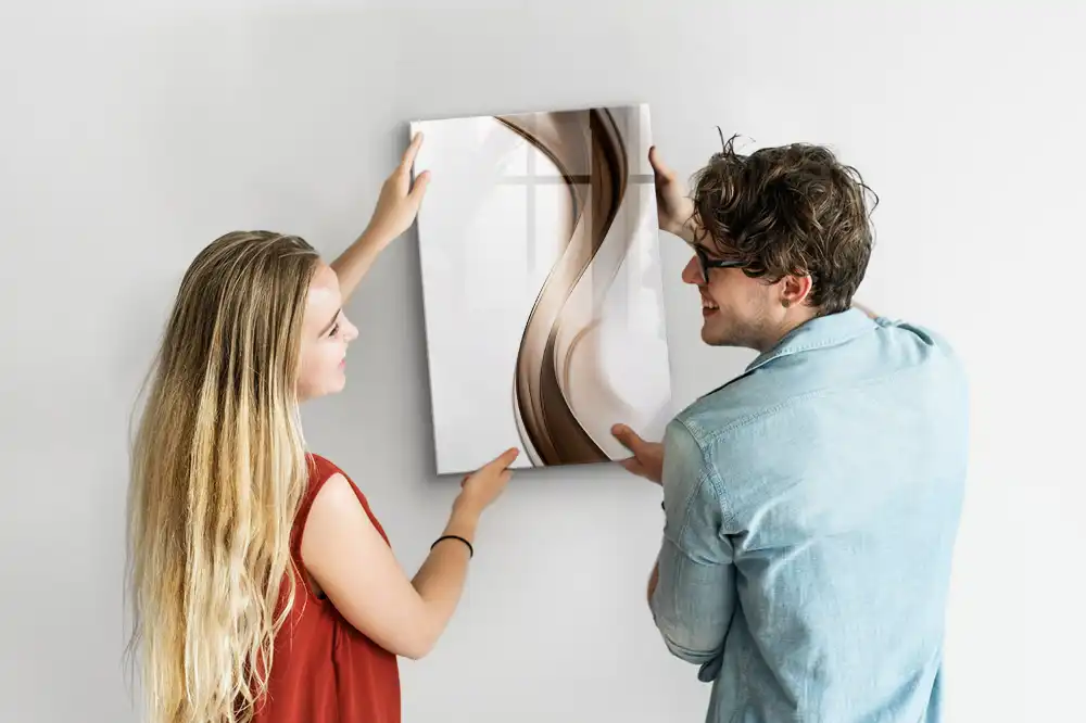 Tableau magnétique effaçable à motif ondulé