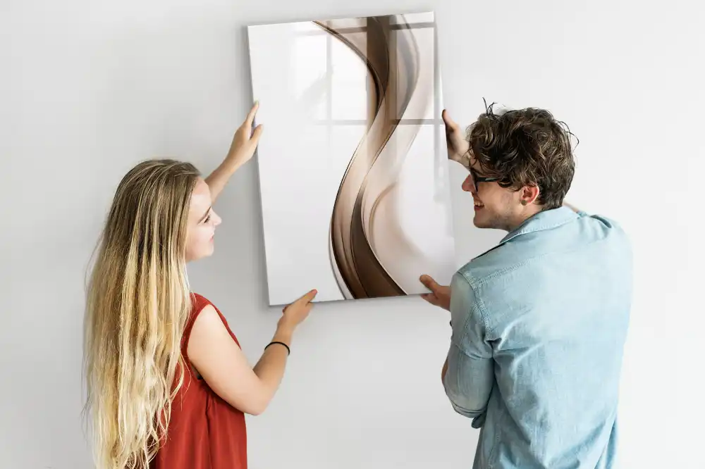 Tableau magnétique effaçable à motif ondulé