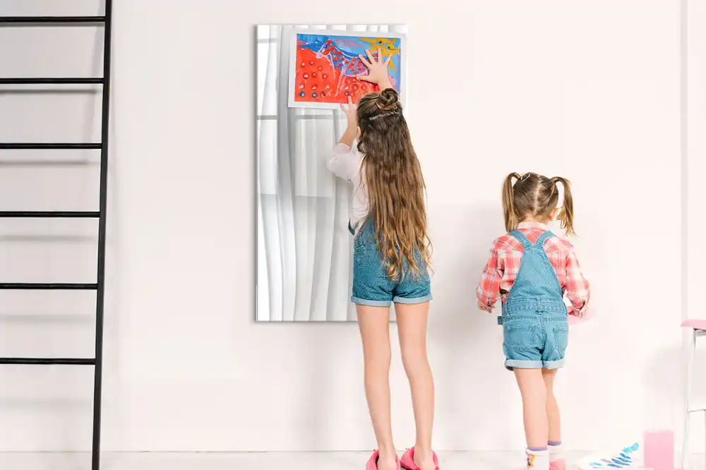 Tableau magnétique effaçable à formes linéaires