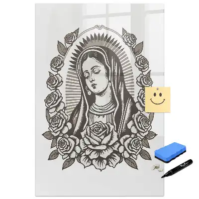 Tableau magnétique effaçable à l'effigie de Notre-Dame de Guadalupe
