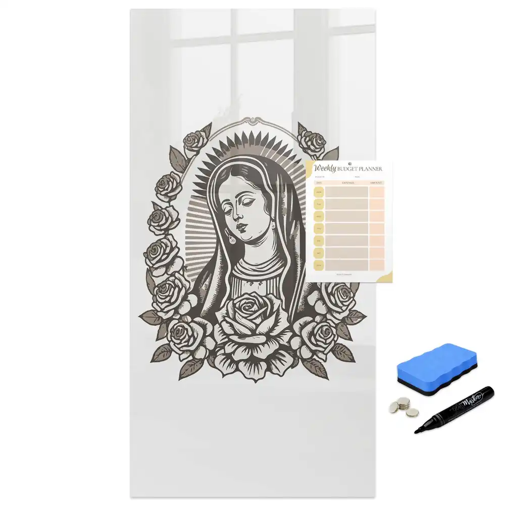 Tableau magnétique effaçable à l'effigie de Notre-Dame de Guadalupe