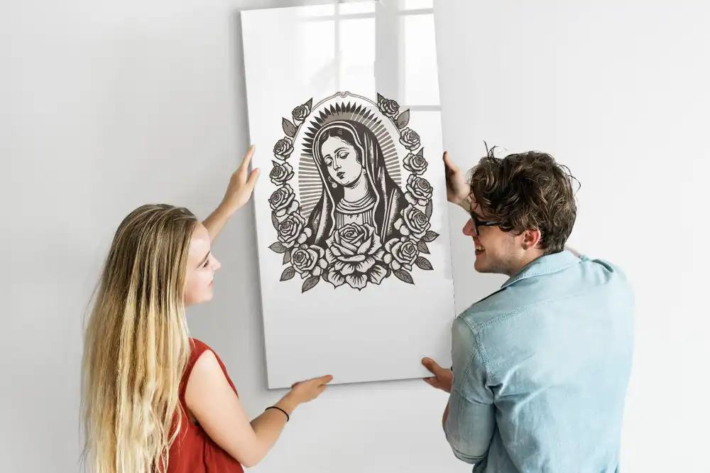Tableau magnétique effaçable à l'effigie de Notre-Dame de Guadalupe