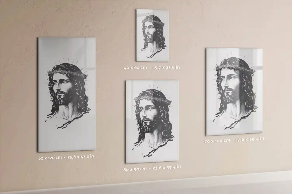 Tableau magnétique pour écriture motif Jésus-Christ