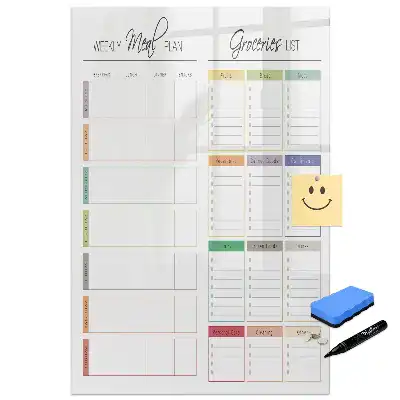 Tableau magnétique pour menu et dessin hebdomadaire