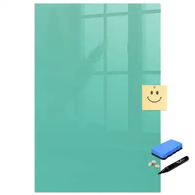 Tableau magnétique turquoise avec feutre