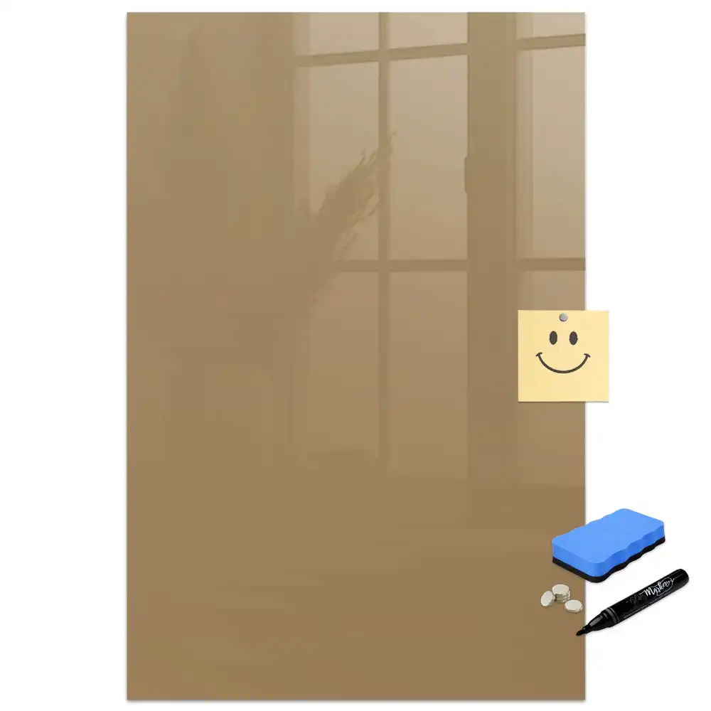 Tableau magnétique effaçable beige foncé