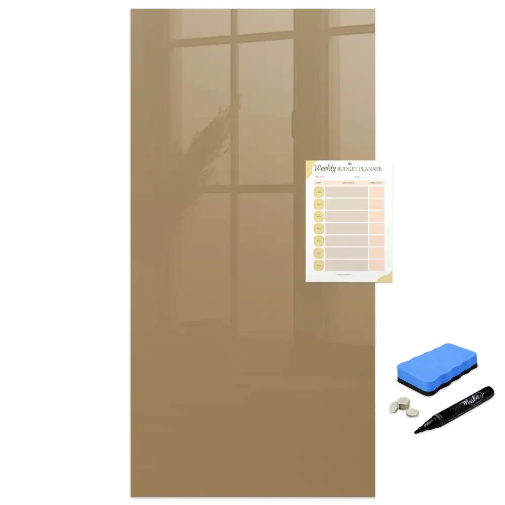 Tableau magnétique effaçable beige foncé