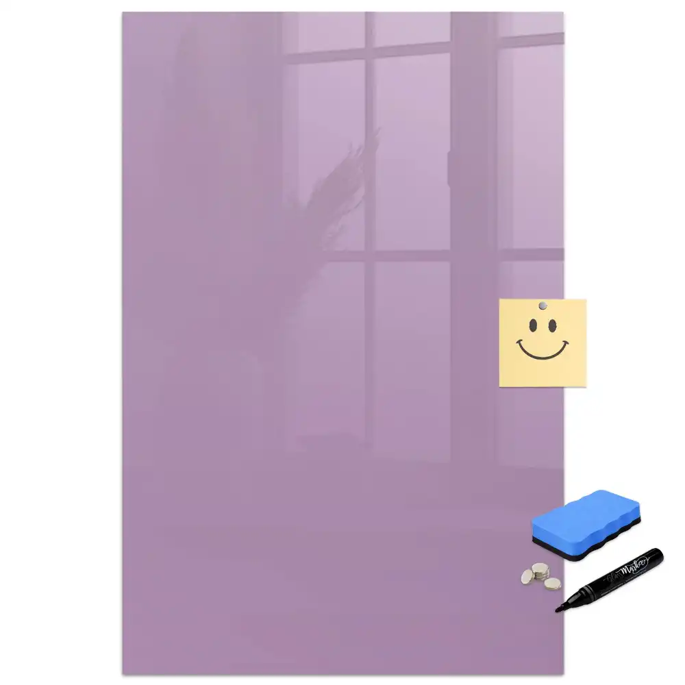 Tableau magnétique pour écriture couleur lilas