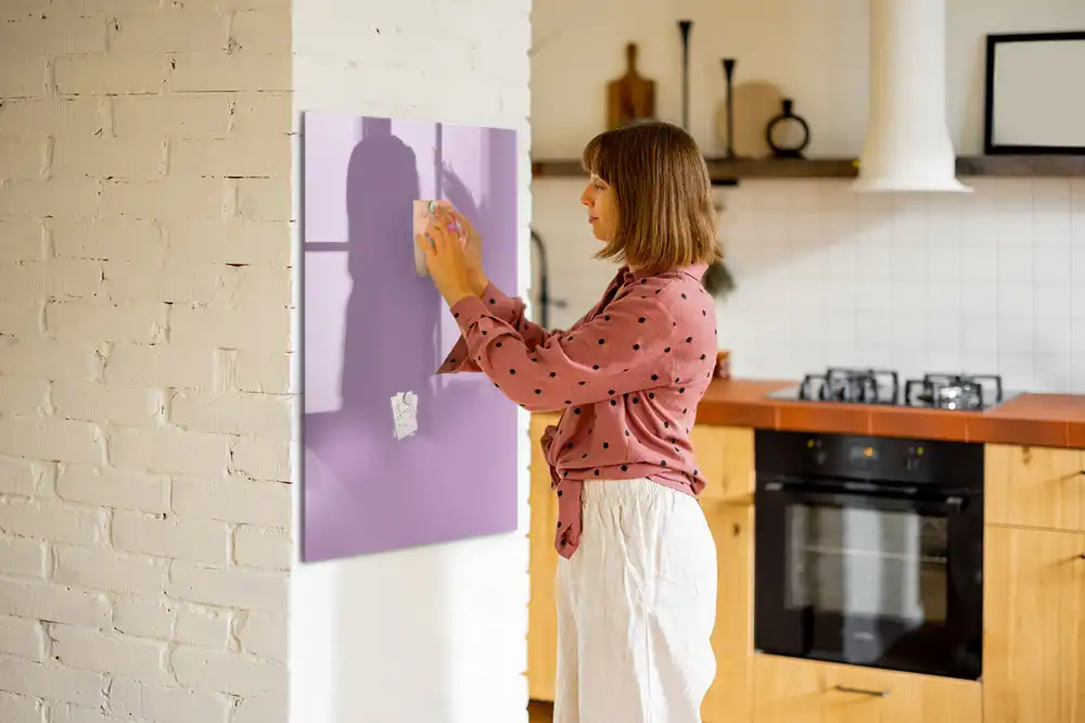 Tableau magnétique pour écriture couleur lilas