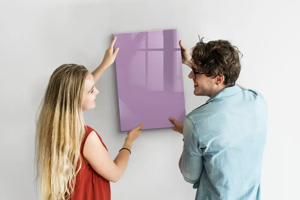 Tableau magnétique pour écriture couleur lilas
