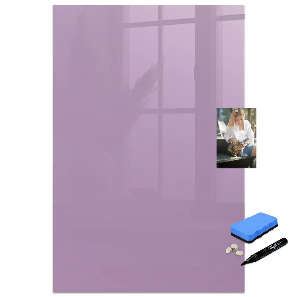 Tableau magnétique pour écriture couleur lilas