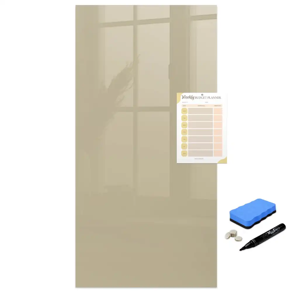 Tableau magnétique beige avec feutre