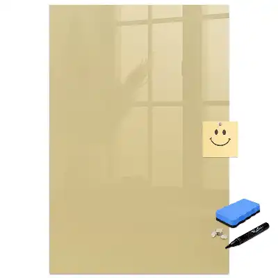 Tableau blanc magnétique effaçable à sec couleur crème