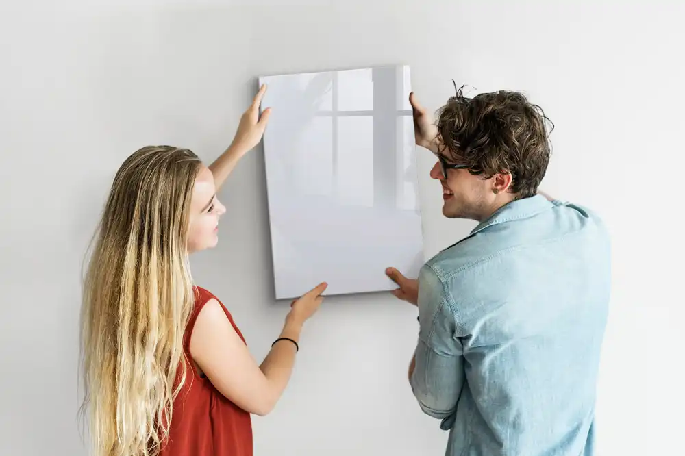 Tableau magnétique effaçable blanc