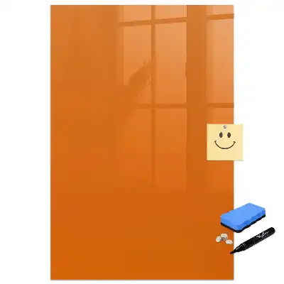Tableau magnétique pour écriture orange