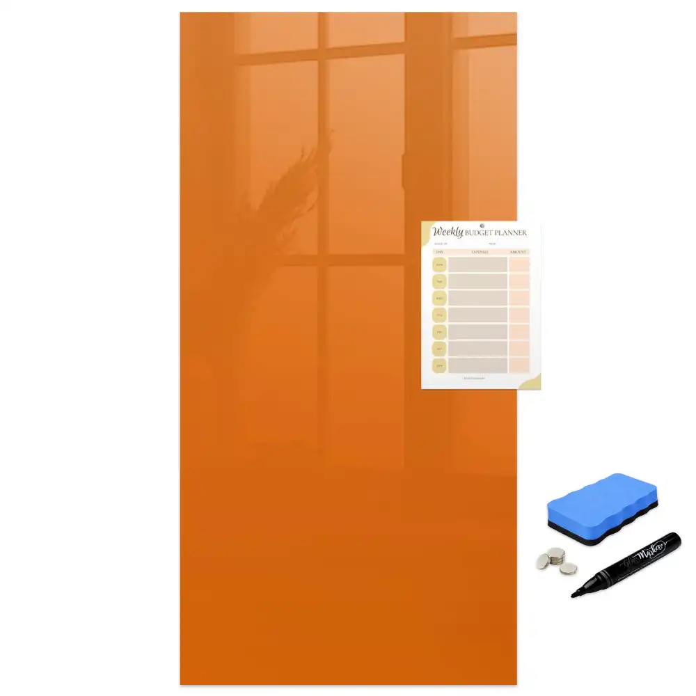 Tableau magnétique pour écriture orange