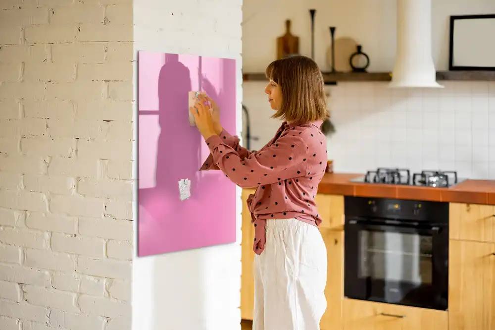 Tableau magnétique de dessin rose