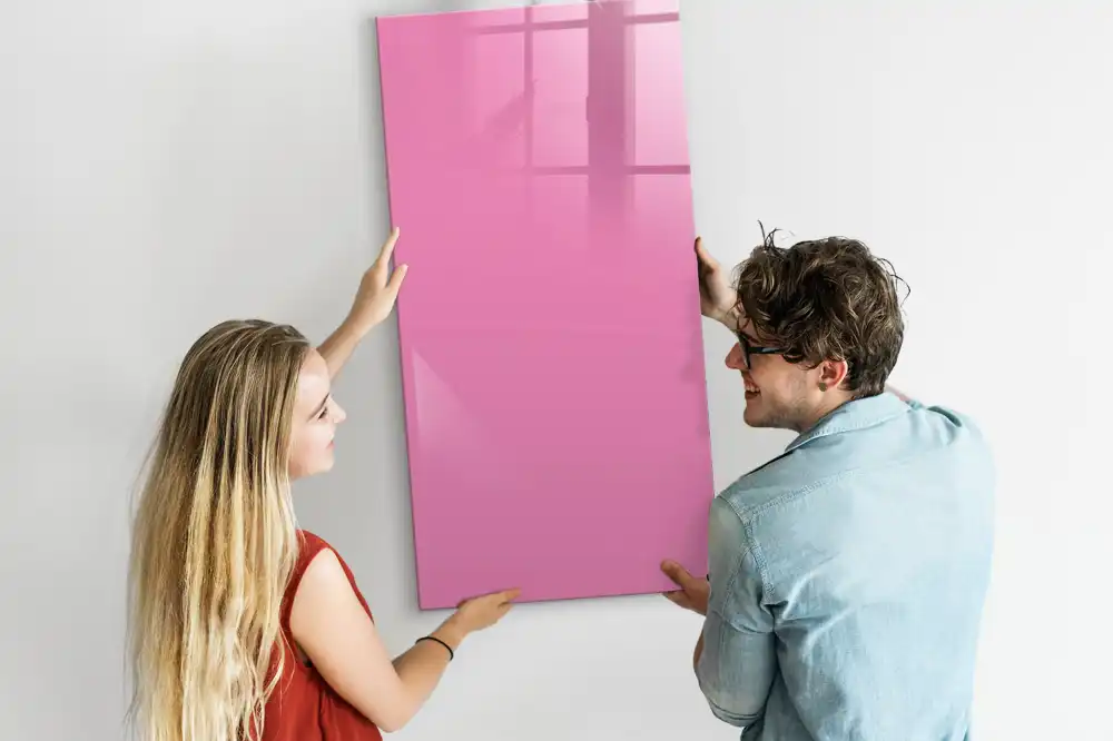 Tableau magnétique de dessin rose