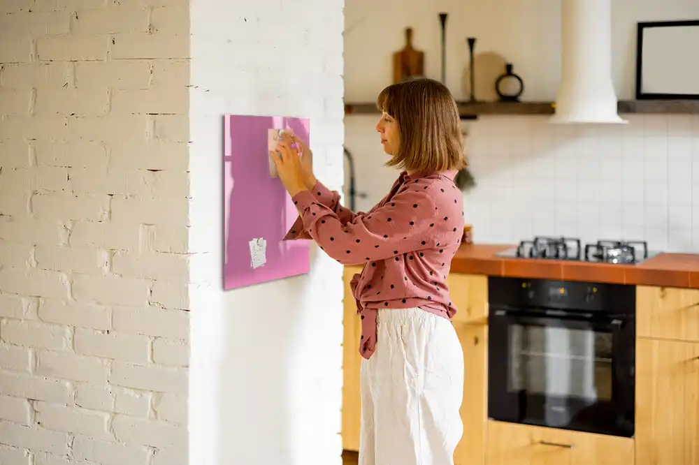 Tableau magnétique de dessin rose