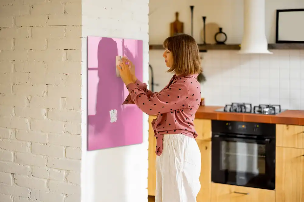Tableau magnétique de dessin rose