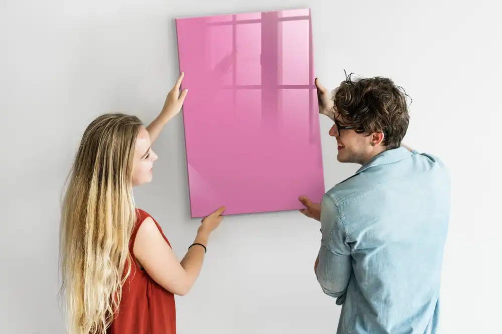 Tableau magnétique de dessin rose