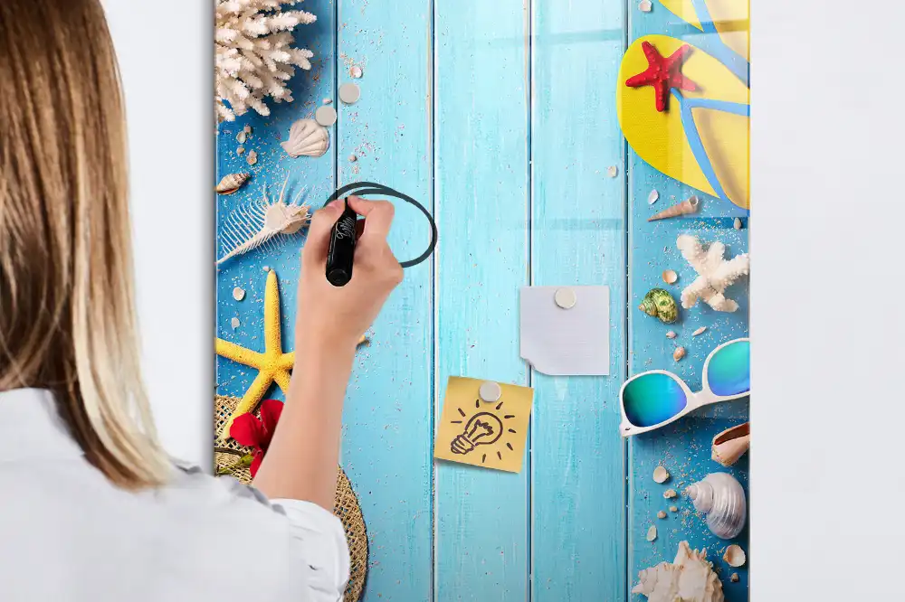 Tableau blanc magnétique effaçable à sec