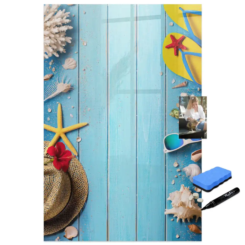 Tableau blanc magnétique effaçable à sec