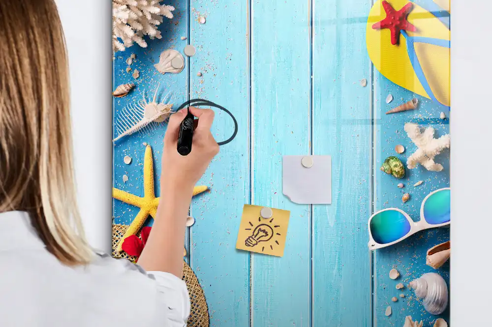 Tableau blanc magnétique effaçable à sec