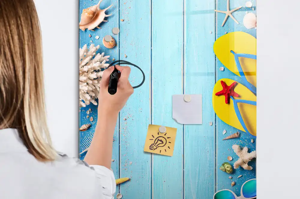 Tableau blanc magnétique effaçable à sec