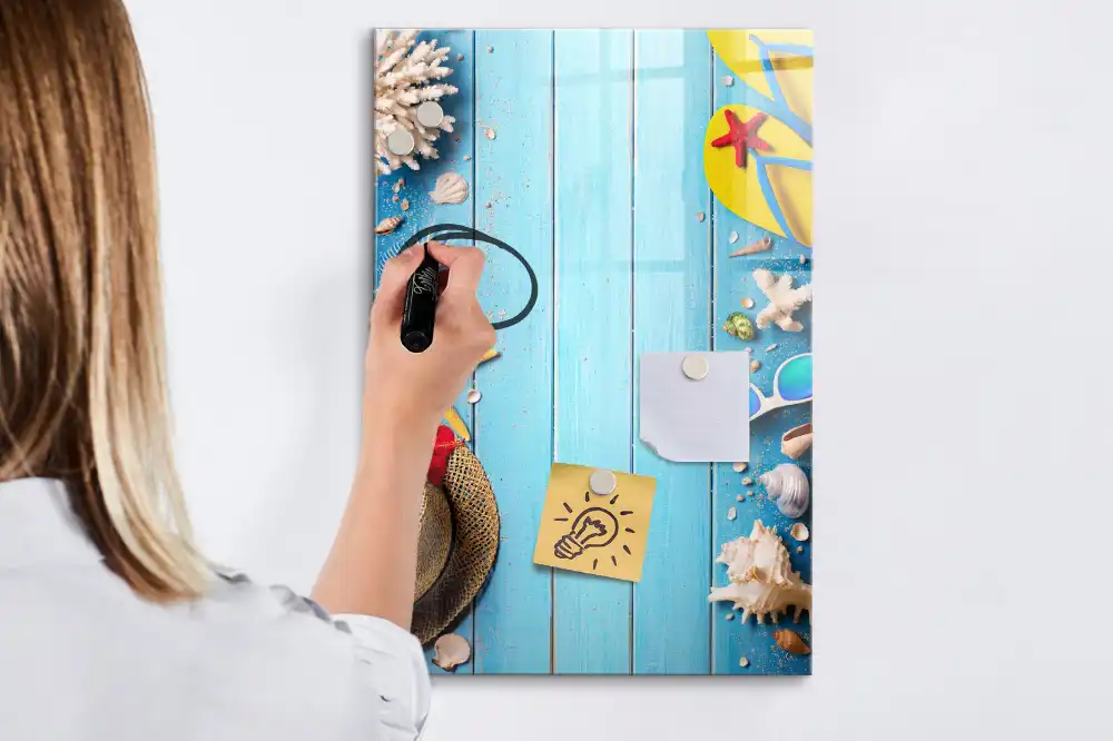 Tableau blanc magnétique effaçable à sec