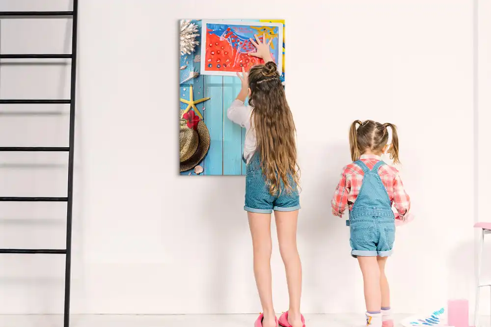 Tableau blanc magnétique effaçable à sec